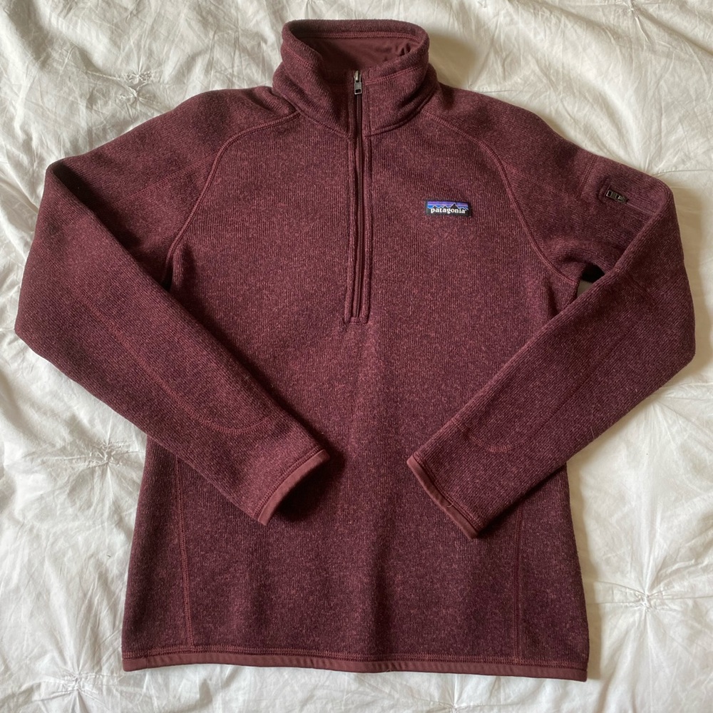 Patagonia Women’s Better Sweater Half Zip in Maroon